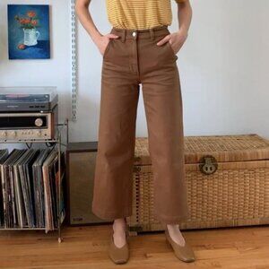 Everlane Wide-Leg Crop Pant (Sz 6)